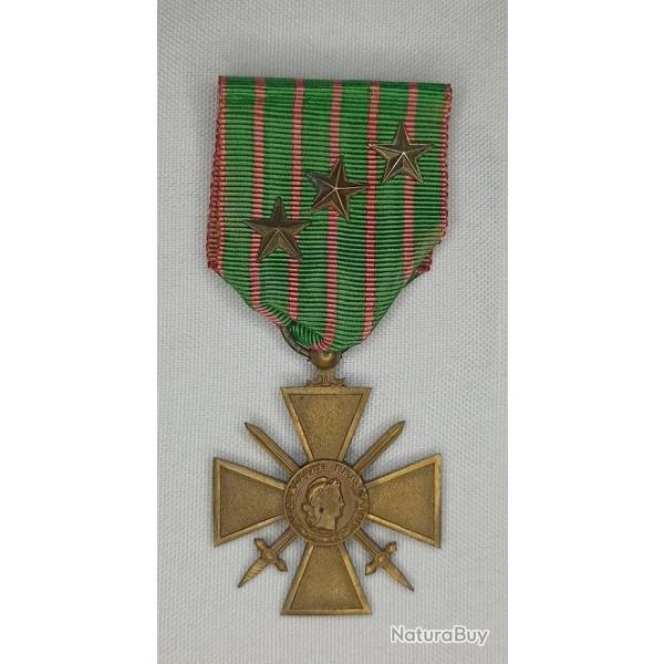 Mdaille croix de guerre 1914/1917 citations WW1