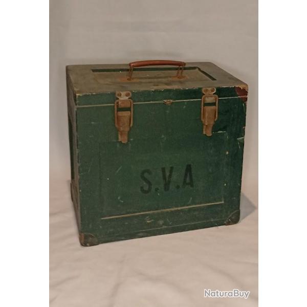 Caisse bois Service Vtrinaire des Armes 39/45 WW2