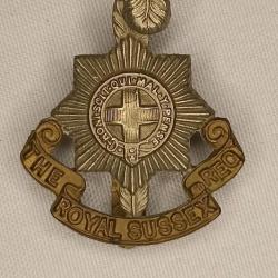 Cap Badge Anglais The ROYAL SUSSEX Régiment guerre 39/45
