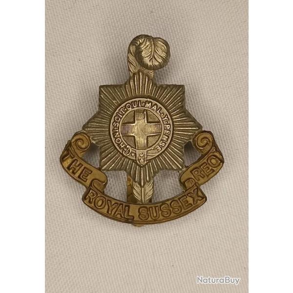 Cap Badge Anglais The ROYAL SUSSEX Rgiment guerre 39/45