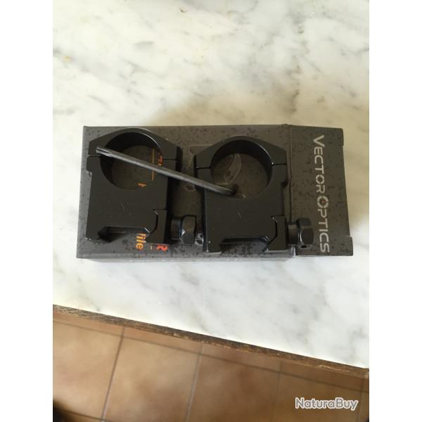 Colliers Vector Optics en 25,4 haut.( PORT COMPRIS)
