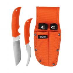 Kit d'outils de chasse Walther HUNTER SET3 couteau dépecer+dépouiller lame acier 440C