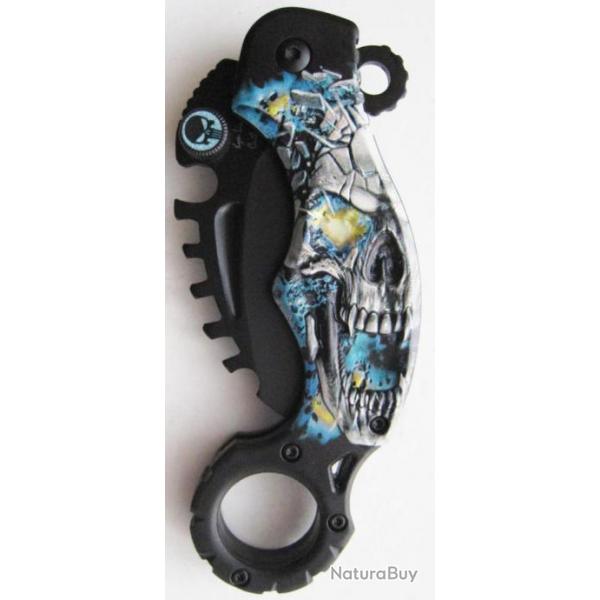 COUTEAU DE COLLECTION  SKULL - Rf.047