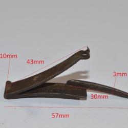 Ressort de platine de fusil style 1842 / 1853 à identifier Français Allemand restauration (20c)