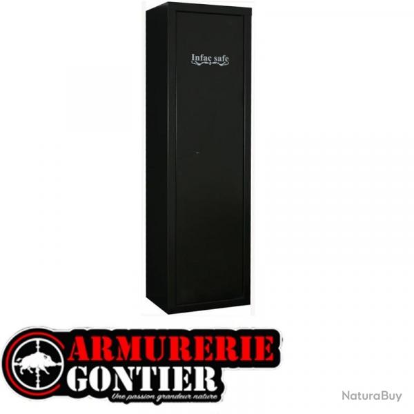 Armoire Forte INFAC Gamme SENTINEL 16 armes avec lunette (2x8) + coffre interieur