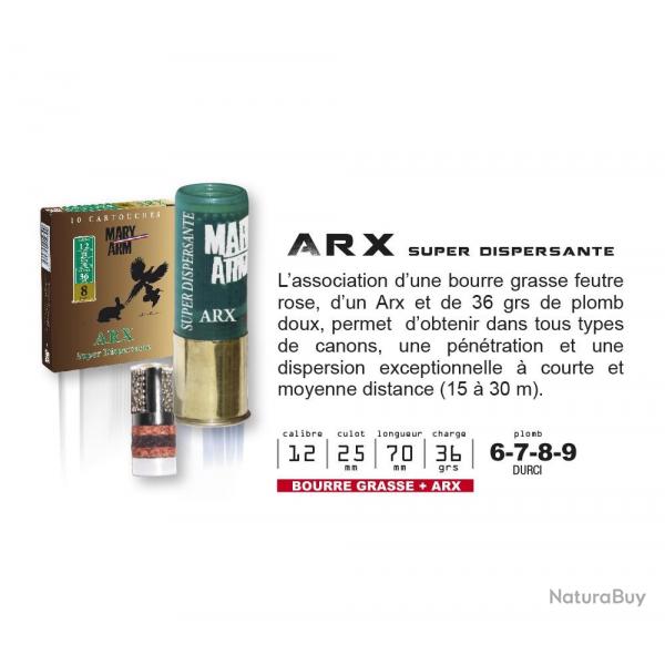 Cartouches MARY ARM ARX Super Dispersante Calibre 12/70 36grs 7