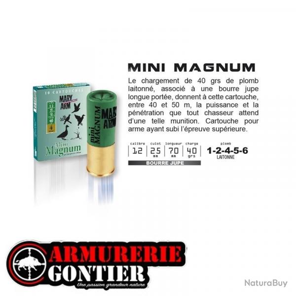 Cartouches MARY ARM MINI MAGNUM 12/70/40 bourre jupe 2