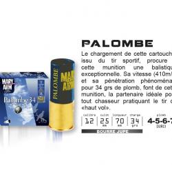 Cartouches MARY ARM PALOMBE 12/25/70 bourre à jupe 34g 6