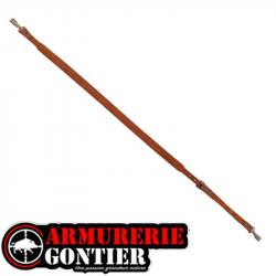 Bretelle pour fusil en croûte de cuir avec mousquetons-COUNTRY SELLERIE