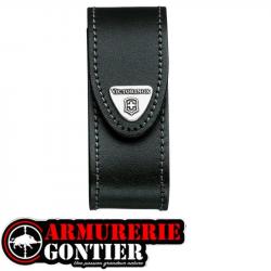 Étui-ceinture en cuir noir Victorinox