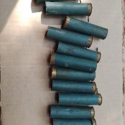 11 vielles douilles cal 12 a broche societe  francaise des munitions JAMAIS CHARGER