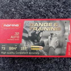 Norma 7,65 browning FMJ 73grs (x50)