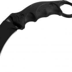 Couteau Karambit Elite Force Lame Hawkbill 440A 90mm revêtement noir anti-reflet +étui