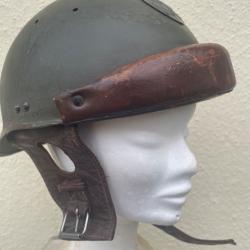Casque Adrian modèle 1935 1er Mdle Tankiste pastille 1919