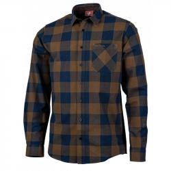 Chemise 100 coton carreaux vert