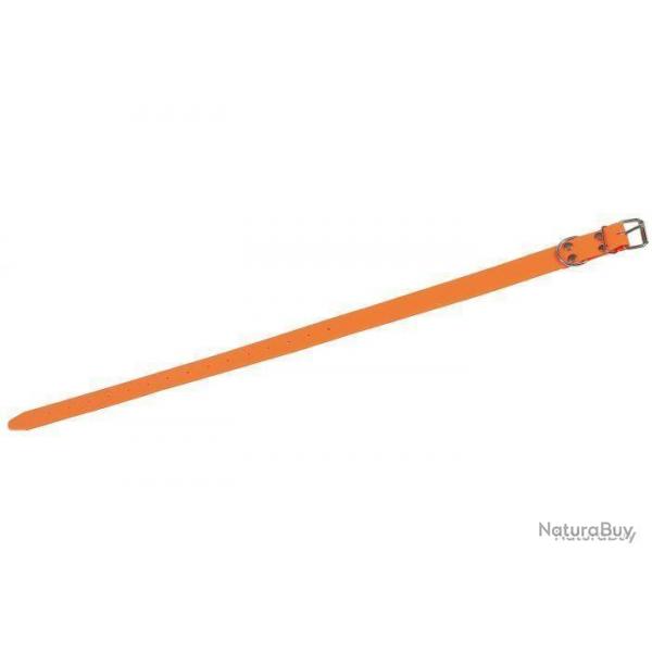 Collier fluo en PVC souple - Orange 40CM