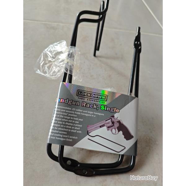 support arme de poing, lot de 2
