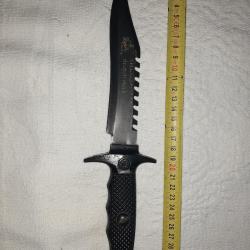 Couteau de survie GILOSA Dragon Black complet sans fourreau