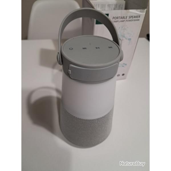 Lampe enceinte bluetooth de camping toute neuve