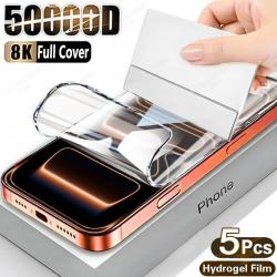 5 Film Hydrogel Protection Ecran pour iPhone, Smartphone: iPhone 17