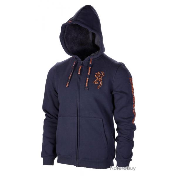 Sweatshirt Warm Snapshot Bleu - Browning Taille S