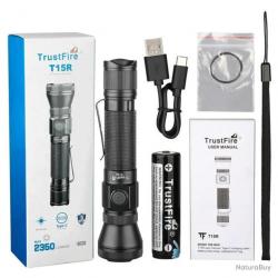 Lampe tactique 2350 lumens - portée 310m - trustfire T15R - LIVRAISON GRATUITE
