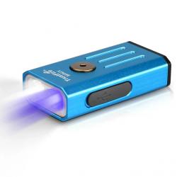 Lampe trustfire 4 modes lumière blanche + Ultra-violet - mini x - bleu - LIVRAISON GRATUITE