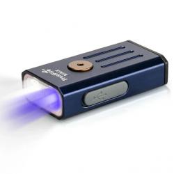 Lampe trustfire 4 modes lumière blanche + Ultra-violet - mini x - bleu marine - LIVRAISON GRATUITE