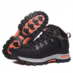 Bottes de randonnée imperméables homme femme - Chaussures Trekking Marche, chasse, plein air -Orange