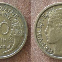France 50 Centimes 1940 Piece Centime