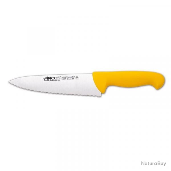COUTEAU ARCOS LAME CRANTEE 200MM