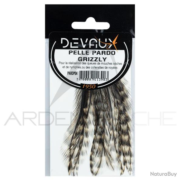 Plumes DEVAUX Pelle Pardo Grizzly