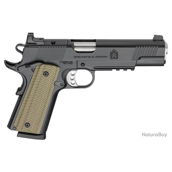 Pistolet Springfield 1911 Operator Aos noir cerakote Cal.45ACP canon de 5"