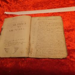 Rare manuscrit, écrit a la main.   Authentique pas de photocopie.