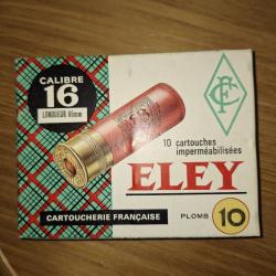 ELEY BOItE COLECTOR  DE 10 MUNITIONS cal 16/65  PB 10 vendu par poudrenoirepro