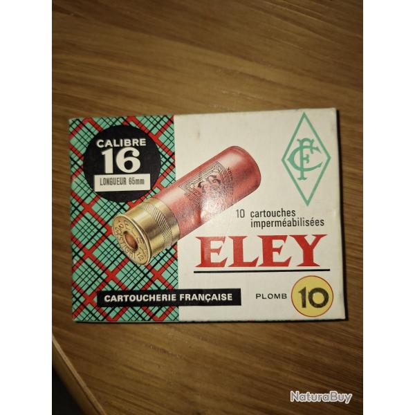 ELEY BOItE COLECTOR  DE 10 MUNITIONS cal 16/65  PB 10 vendu par poudrenoirepro
