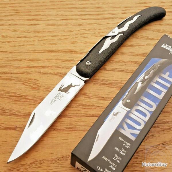 Couteau pliant Cold Steel Kudu Lite : Lame Acier 5Cr15MoV et manche Zytel Slip Joint