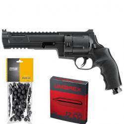 Revolver de défense UMAREX CO2 T4E TR68 cal.68 16joules +100 billes RBI68 +5 co2