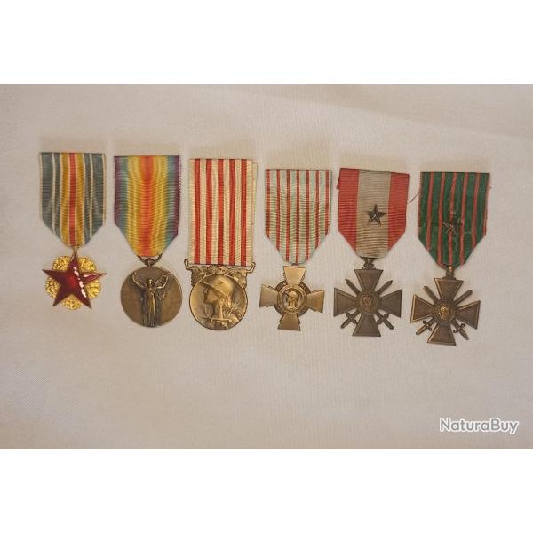 Mdailles Poilu grande Guerre franais 14/18