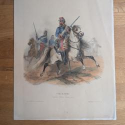 Lot de lithographies originale arm&eacute;e fran&ccedil;aise Napol&eacute;on III Hippolyte Lalaisse