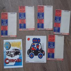 lot pub vintage carnet document ORTF Citroën collection