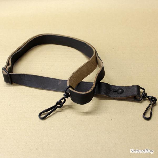 Sangle Bretelle transport PM Mat-49 cuir noir