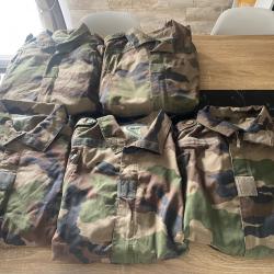A SAISIR !! Lot de 5 vestes de combat armée française T4S2