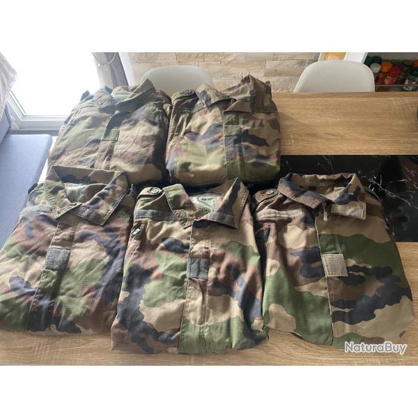 A SAISIR !! Lot de 5 vestes de combat arme franaise T4S2