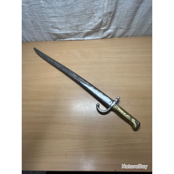RARE ancienne baonnette chassepot gyptienne