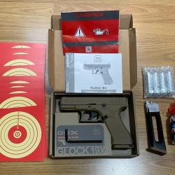 Pack Pistolet GLOCK 19X CO2 CAL BB/4.5 - COYOTE - Blowback
