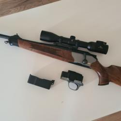 carabine de marque blaser R 8 ,cal. 7x64 avec une jumelle swarovski I6