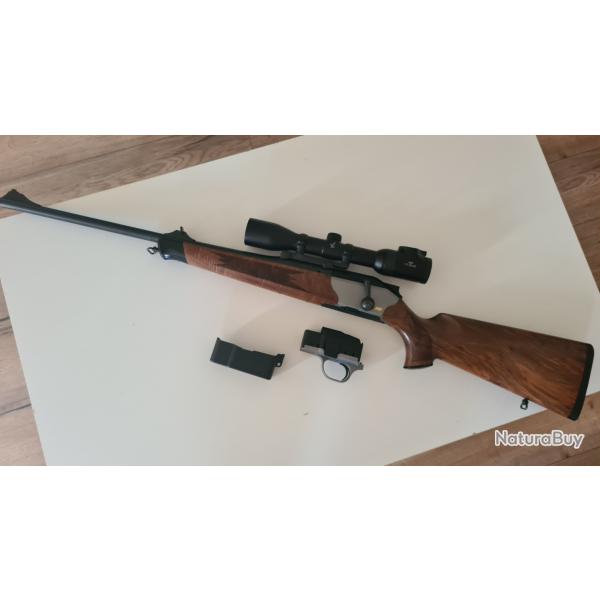 carabine de marque blaser R 8 ,cal. 7x64 avec une jumelle swarovski I6