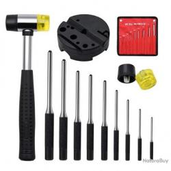 PACK 9 chasse-goupilles + marteau + bloc démontage LIVRAISON GRATUITE