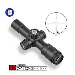 Lunette Discoveryopt HD 2-12X24SFIR FFP Tourelle verrouillable